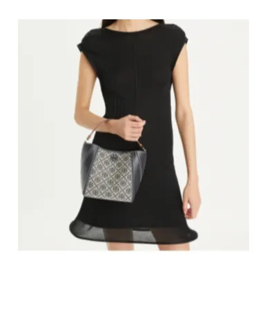 Tory Burch Mcgraw Logo Patch Bucket Bag
