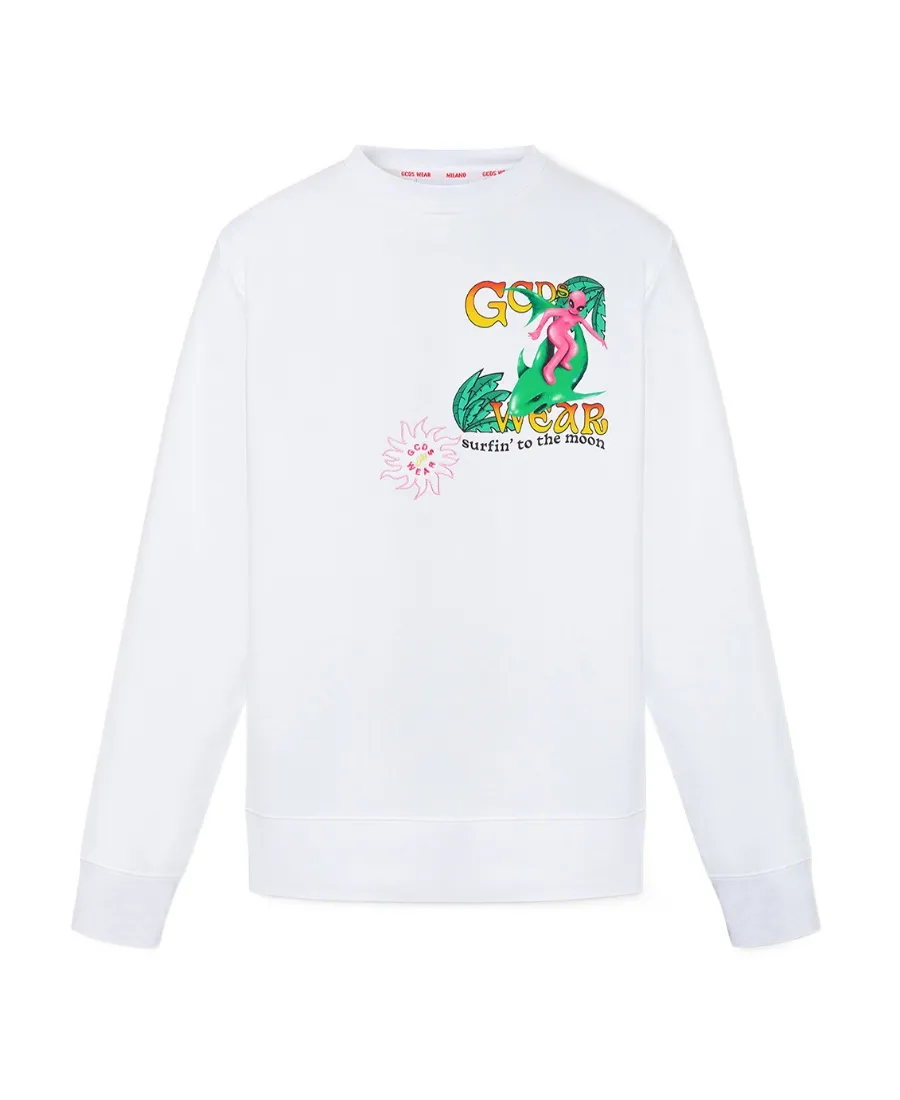 Gcds Long Sleeved Graphic Printed Sweatshirt