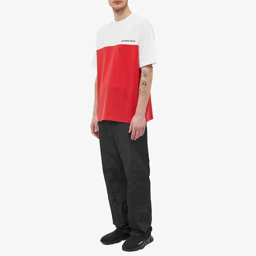 Numbering Color Matching T-Shirt
