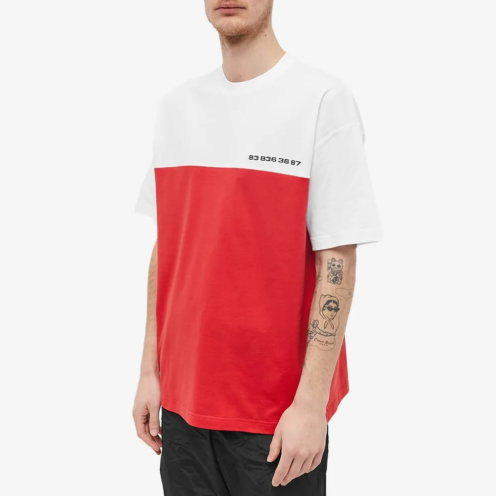 Numbering Color Matching T-Shirt