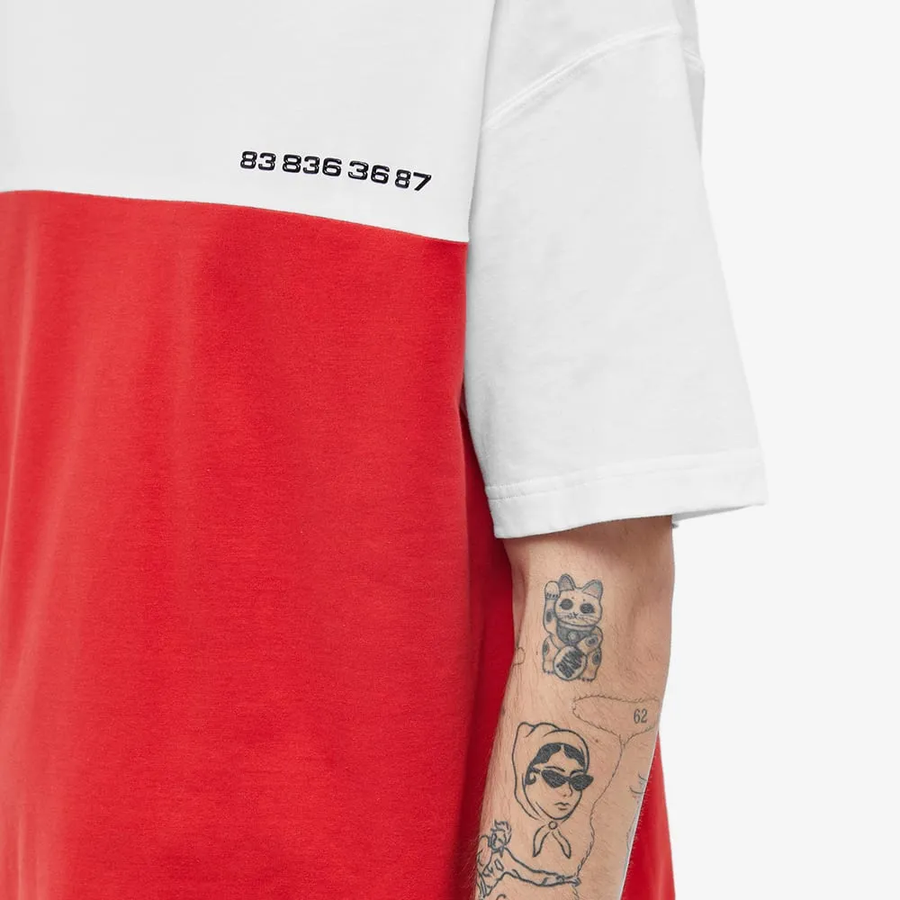 Numbering Color Matching T-Shirt