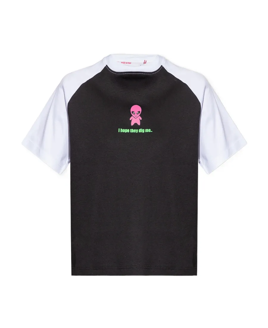 Gcds Raglan-Sleeved Crewneck T-Shirt