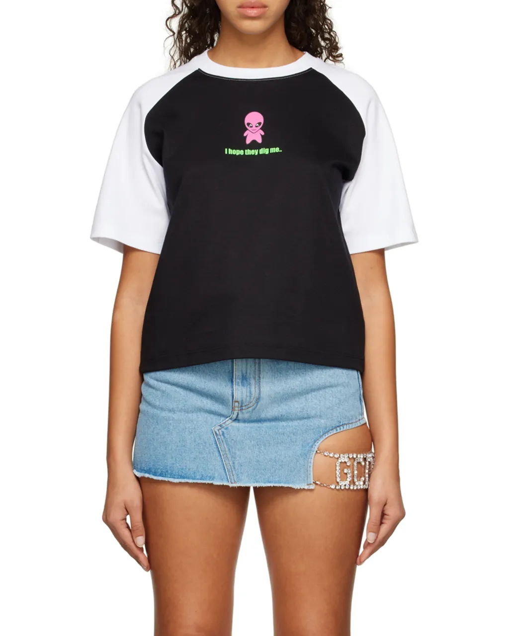Gcds Raglan-Sleeved Crewneck T-Shirt