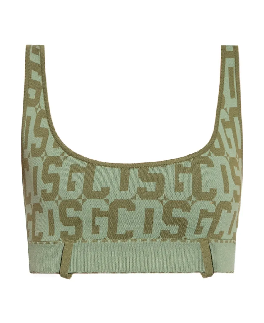 Monogram Print Sports Bra