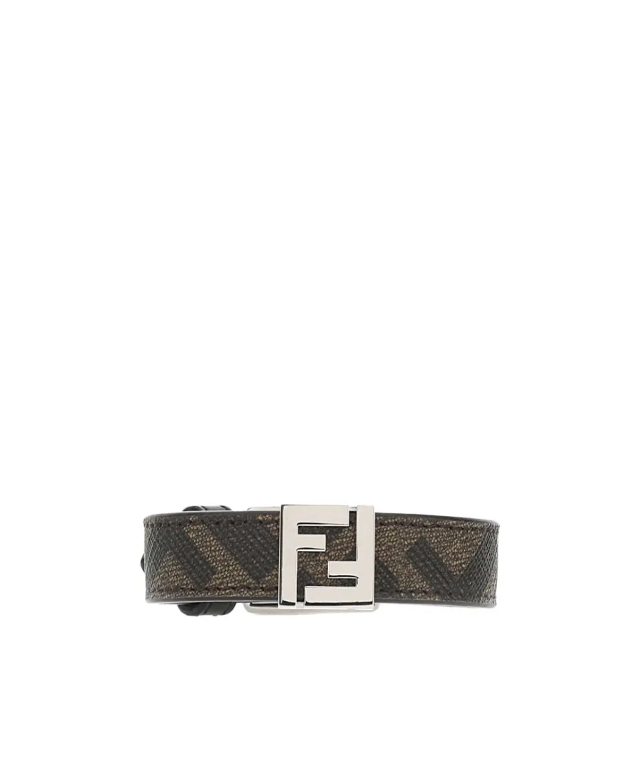 Fendi Ff Logo Pattern Bracelet