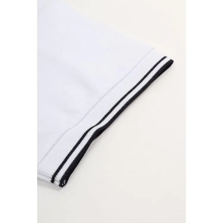 Polo Shirt With Lapel Short Sleeve