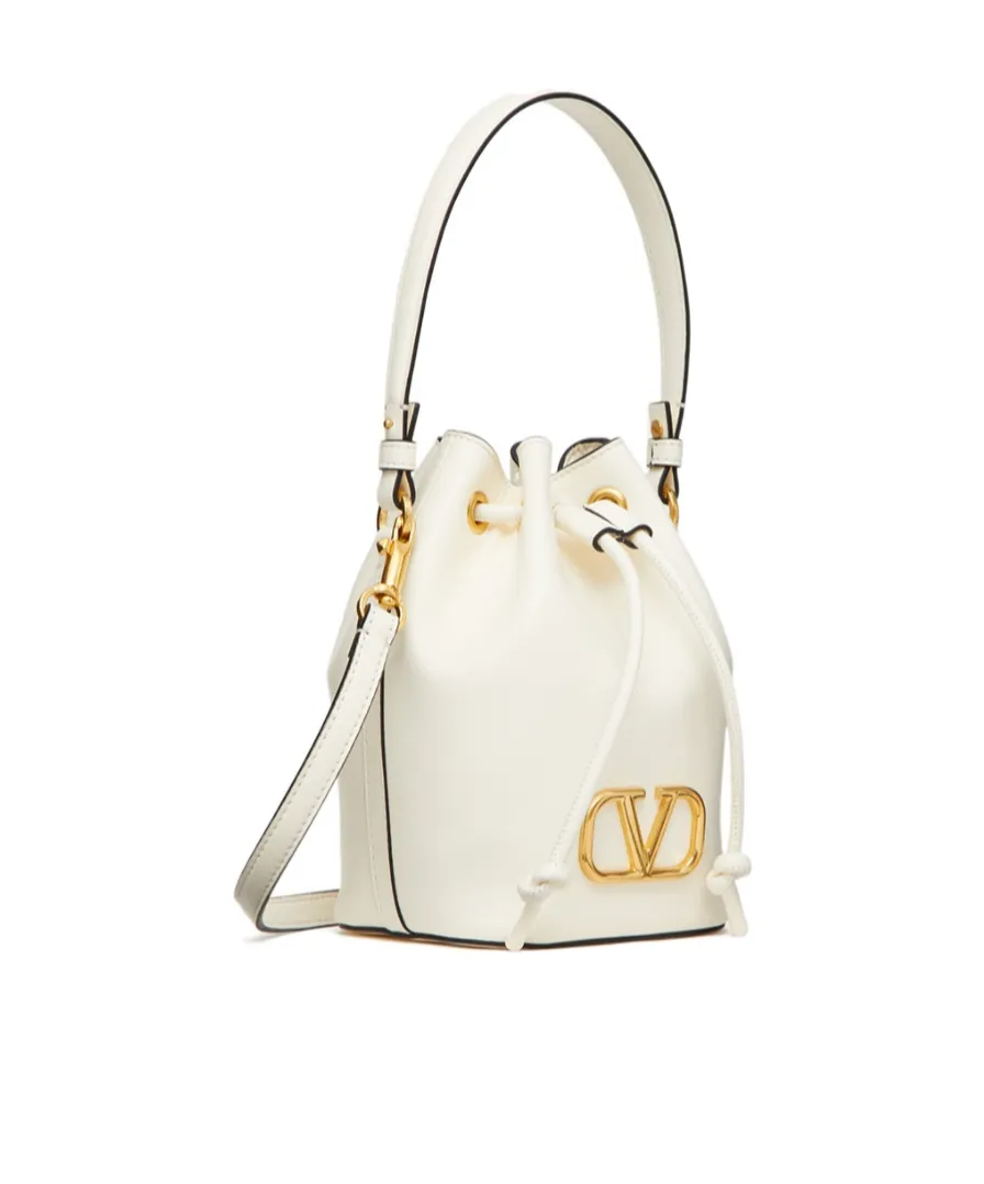 Valentino Vlogo Signature Drawstring Bucket Bag