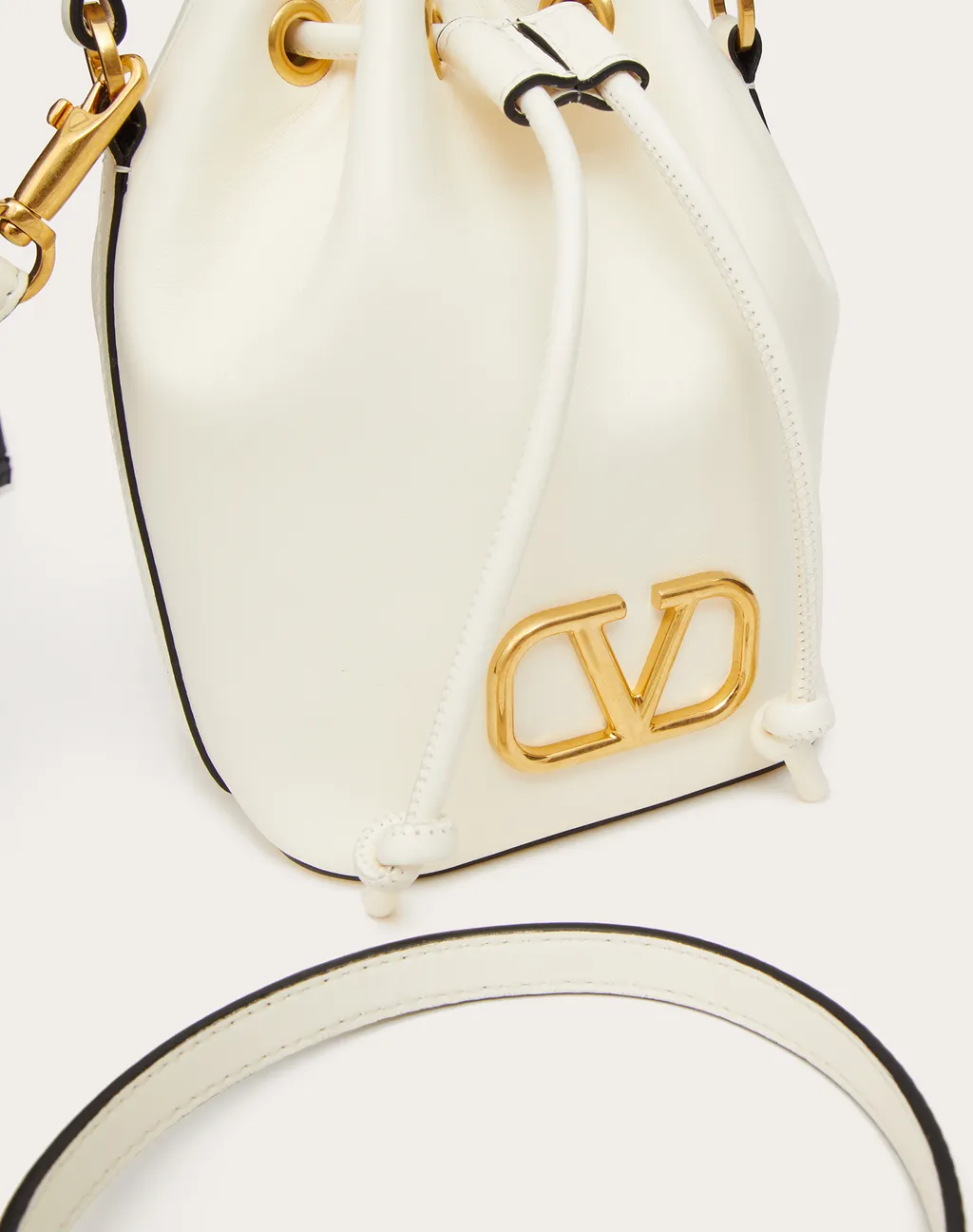 Valentino Vlogo Signature Drawstring Bucket Bag