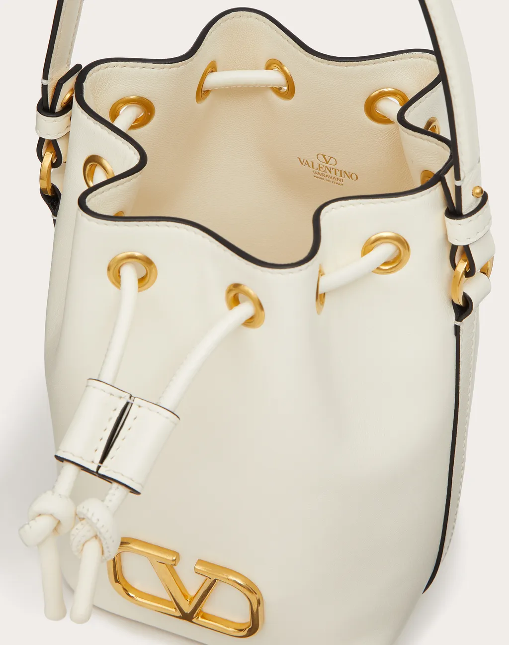 Valentino Vlogo Signature Drawstring Bucket Bag