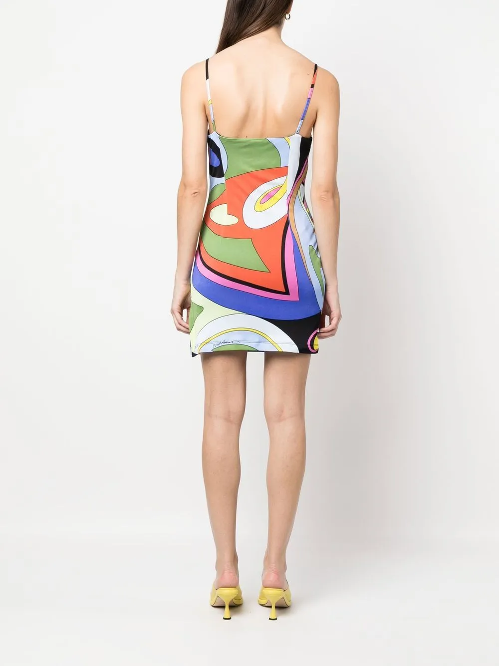 Graphic-Print Short Dress