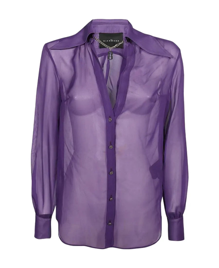 Long-Sleeved Button-Cuff Shirt