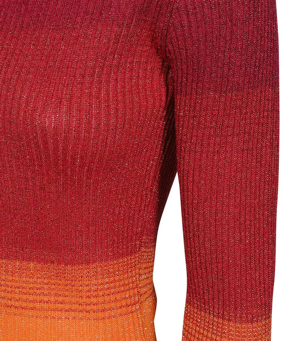 Gcds Boat Neck Ribbed-Knit Jumper