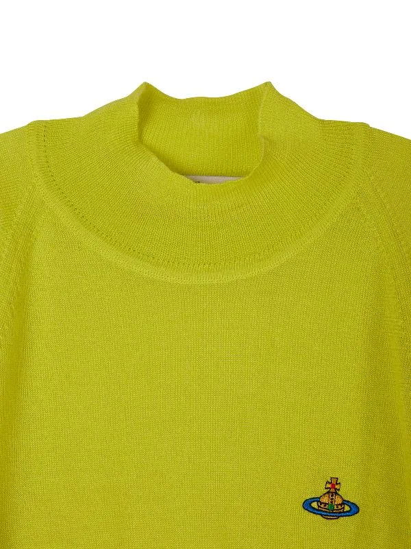 Vivienne Westwood Orb Embroidered Short-Sleeved Knitted Jumper