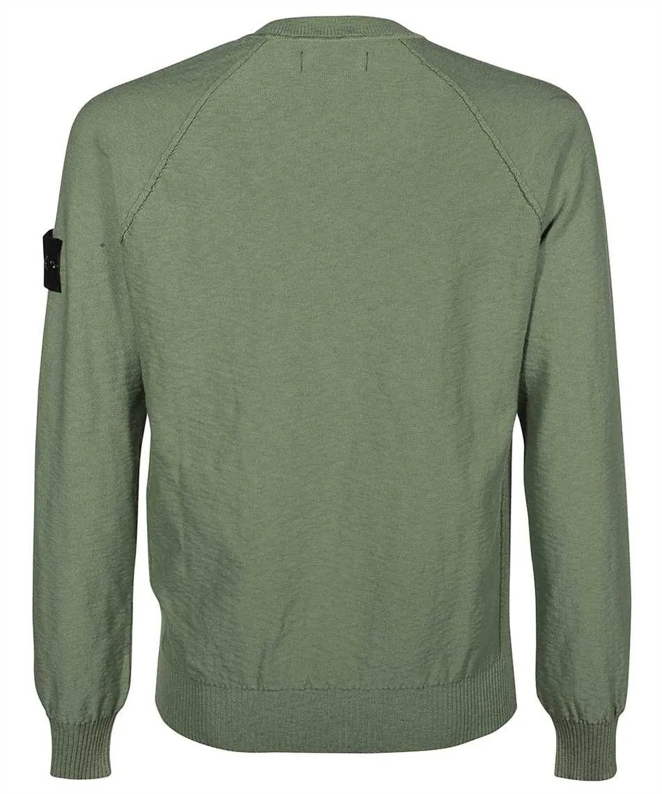 Compass-Logo Cotton-Blend Jumper