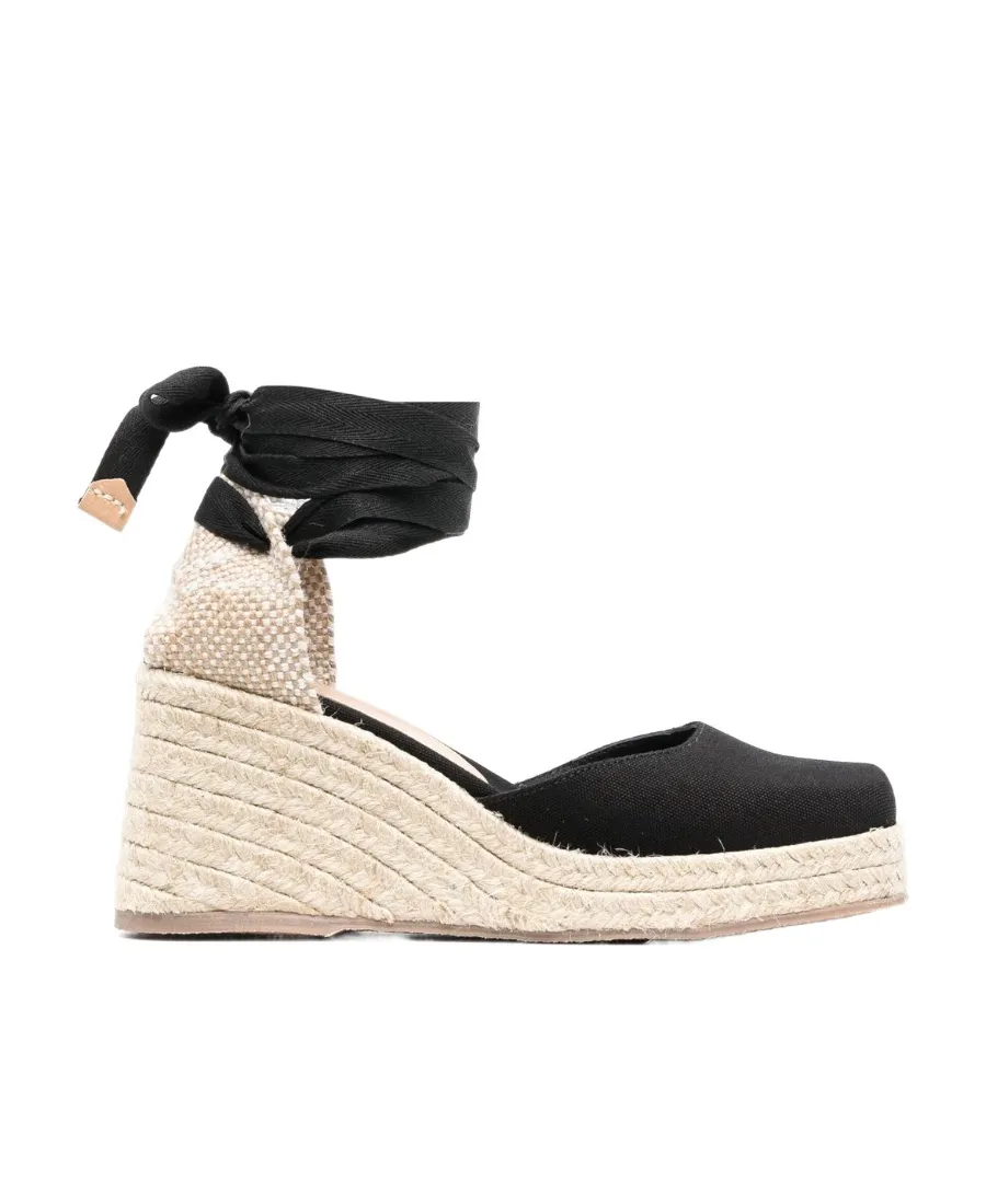 Castaer Tina Tie-Fastened Wedge Espadrilles