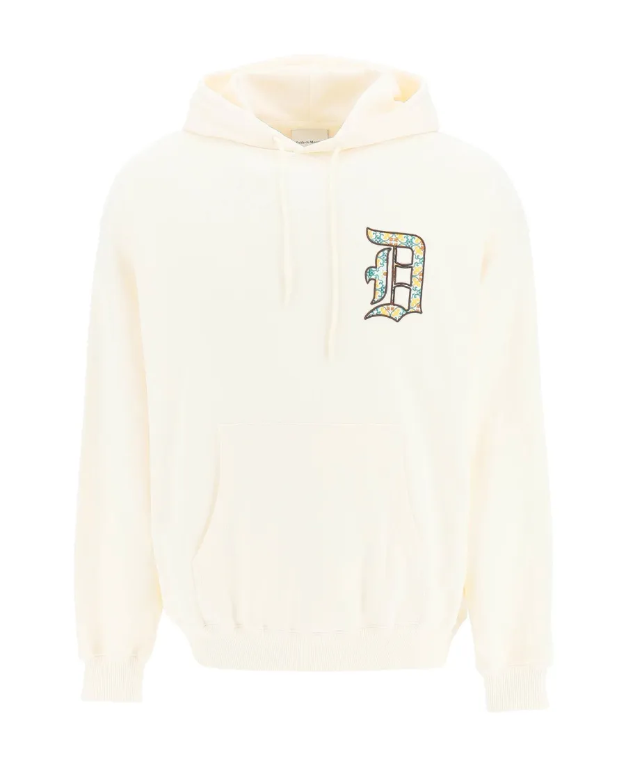 Logo-Embroidery Cotton Hoodie