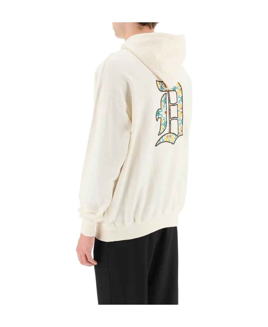 Logo-Embroidery Cotton Hoodie