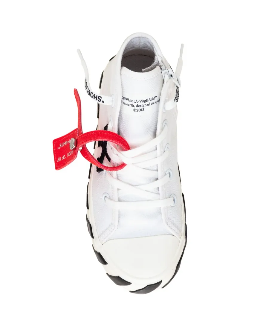 Off-White Kids Diagonal Stripe Print Lace-Up Sneakers