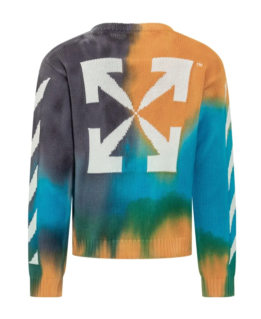 Off-White Kids Tie-Dyed Knit Jumper