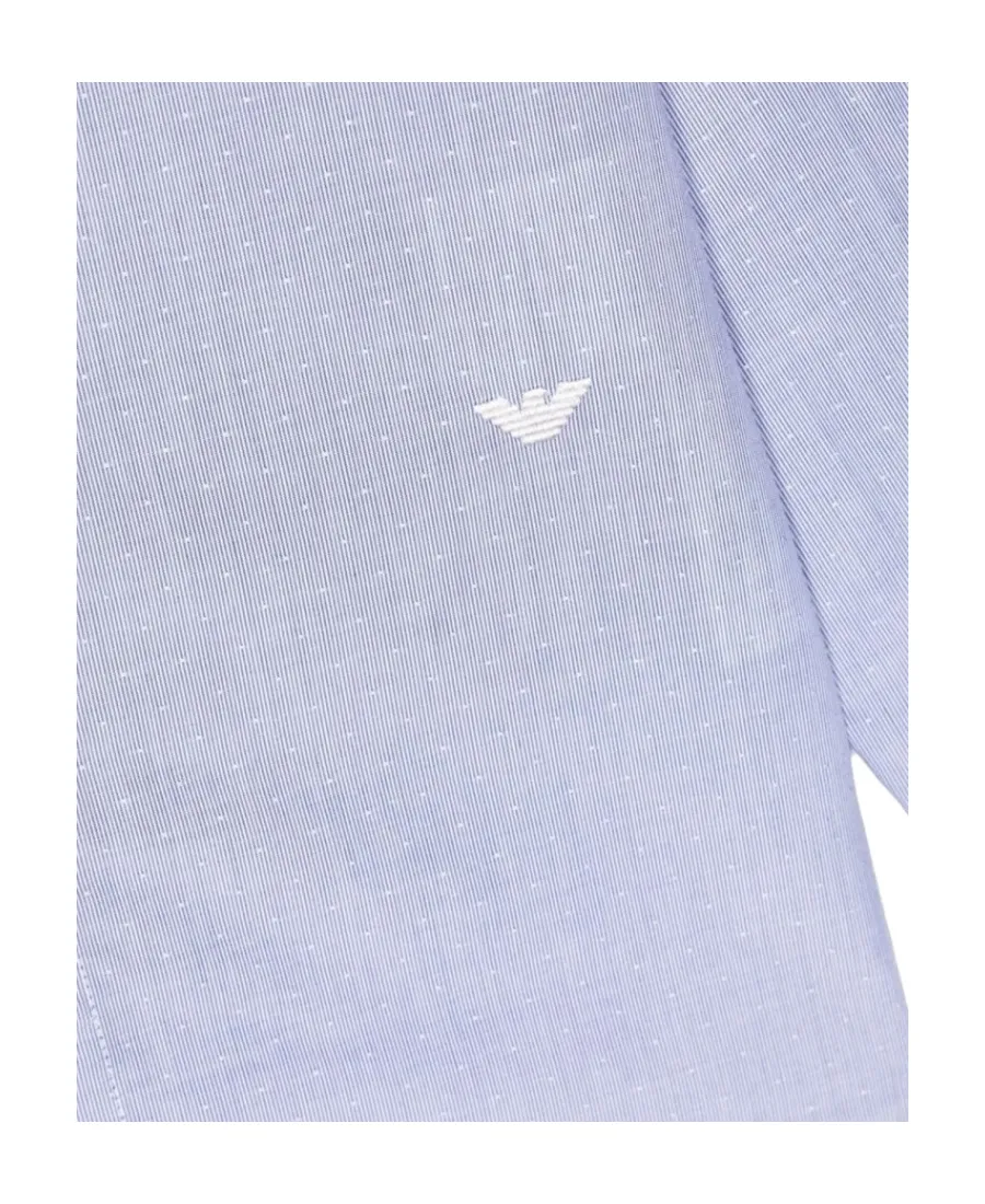 Embroidered-Logo Polka-Dot Shirt