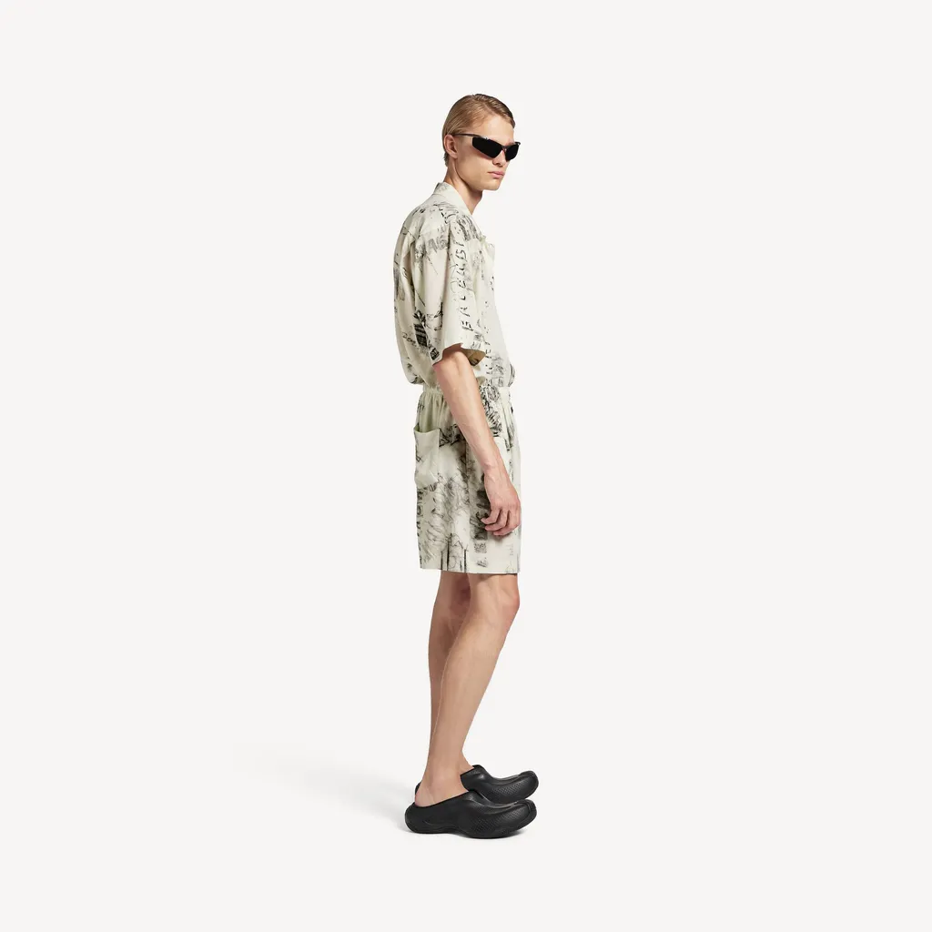 Washed Crayon Allover Pyjama Shorts