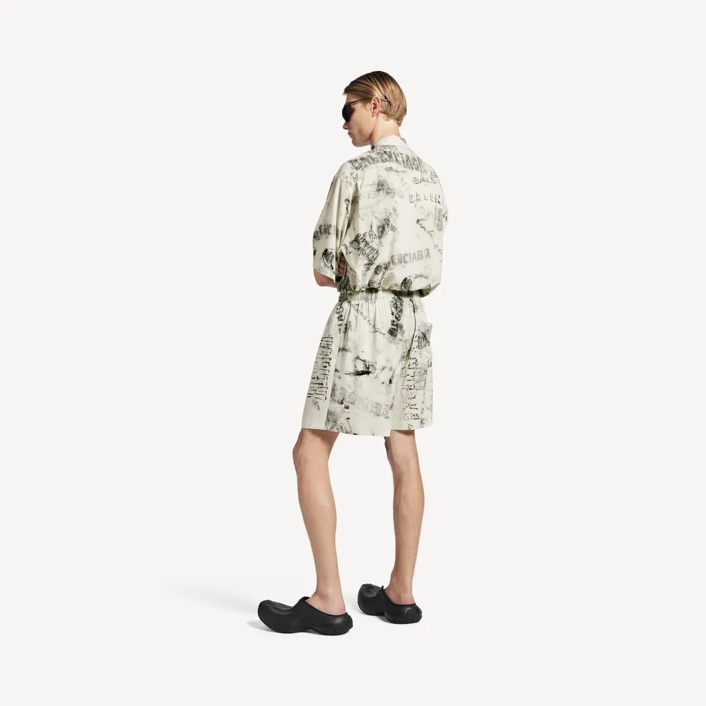 Washed Crayon Allover Pyjama Shorts