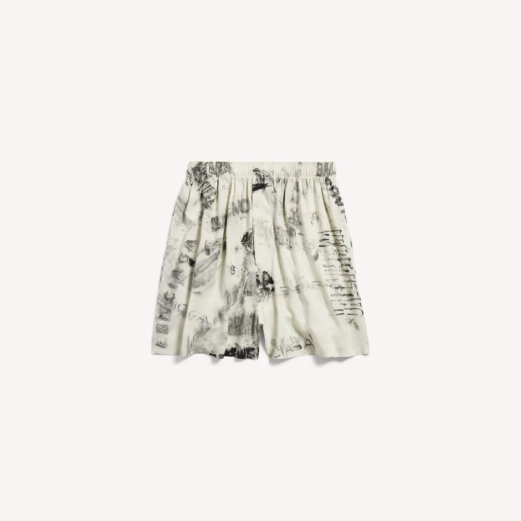 Washed Crayon Allover Pyjama Shorts