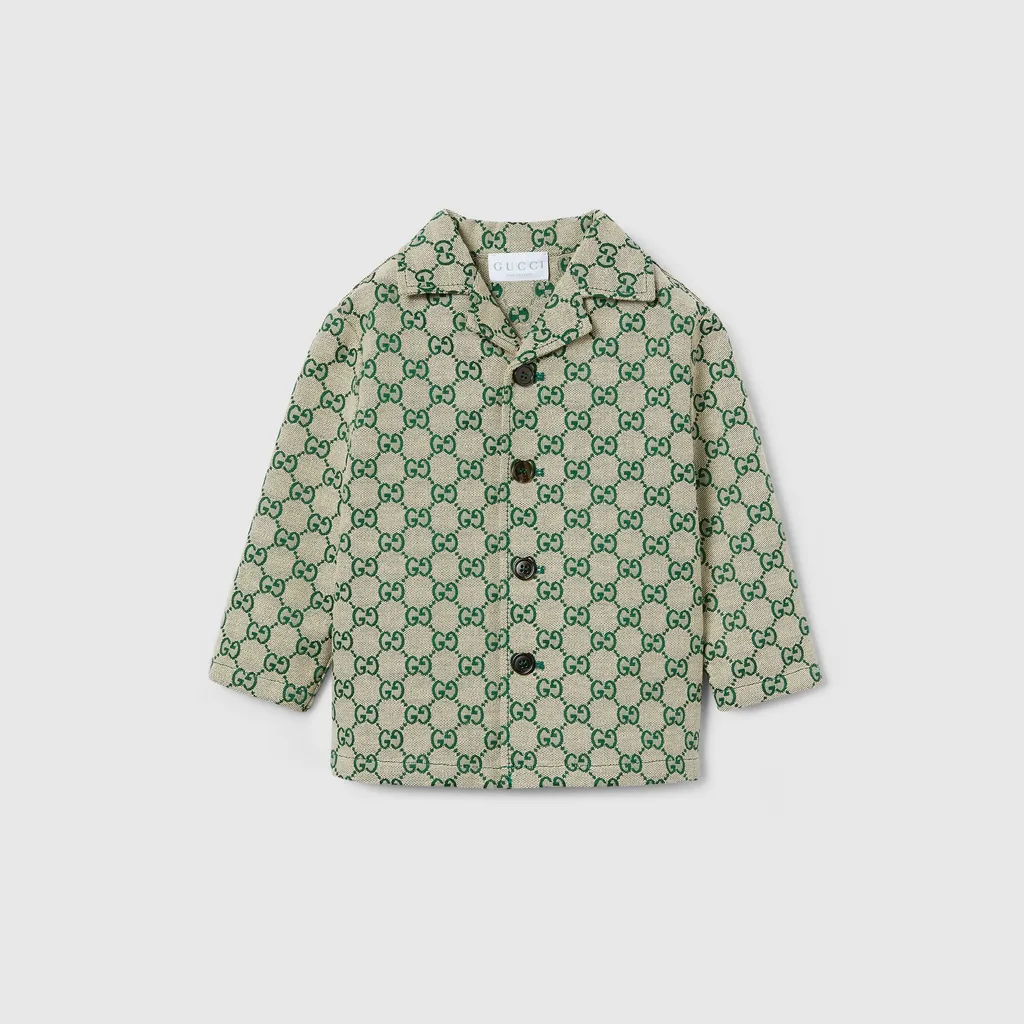 Baby Gg Canvas Jacket