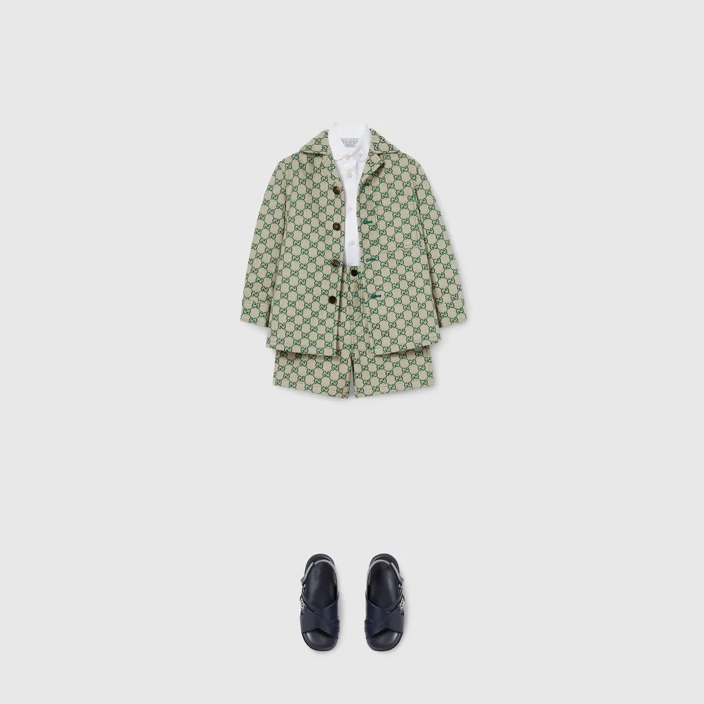 Baby Gg Canvas Jacket