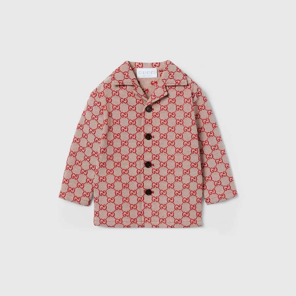 Baby Gg Canvas Jacket