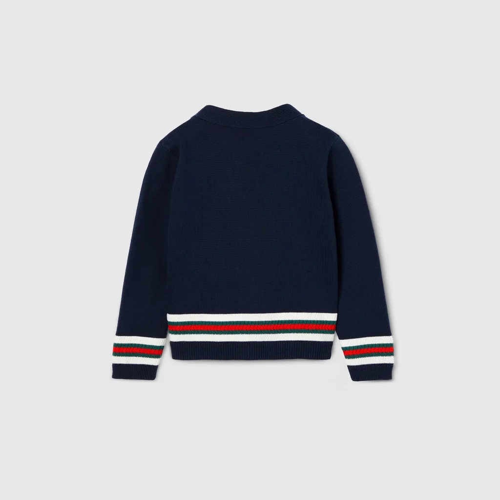 Baby Cotton Cardigan With Web