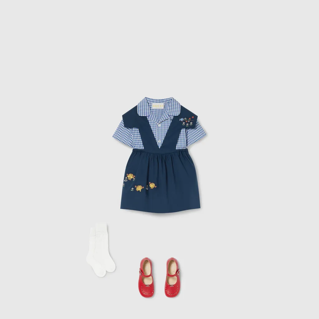Baby Cotton Dress With Embroidery
