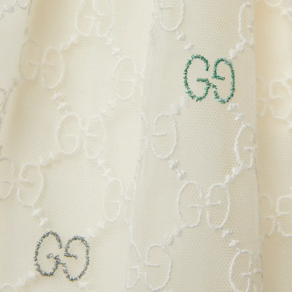 Baby Embroidered Gg Tulle Dress