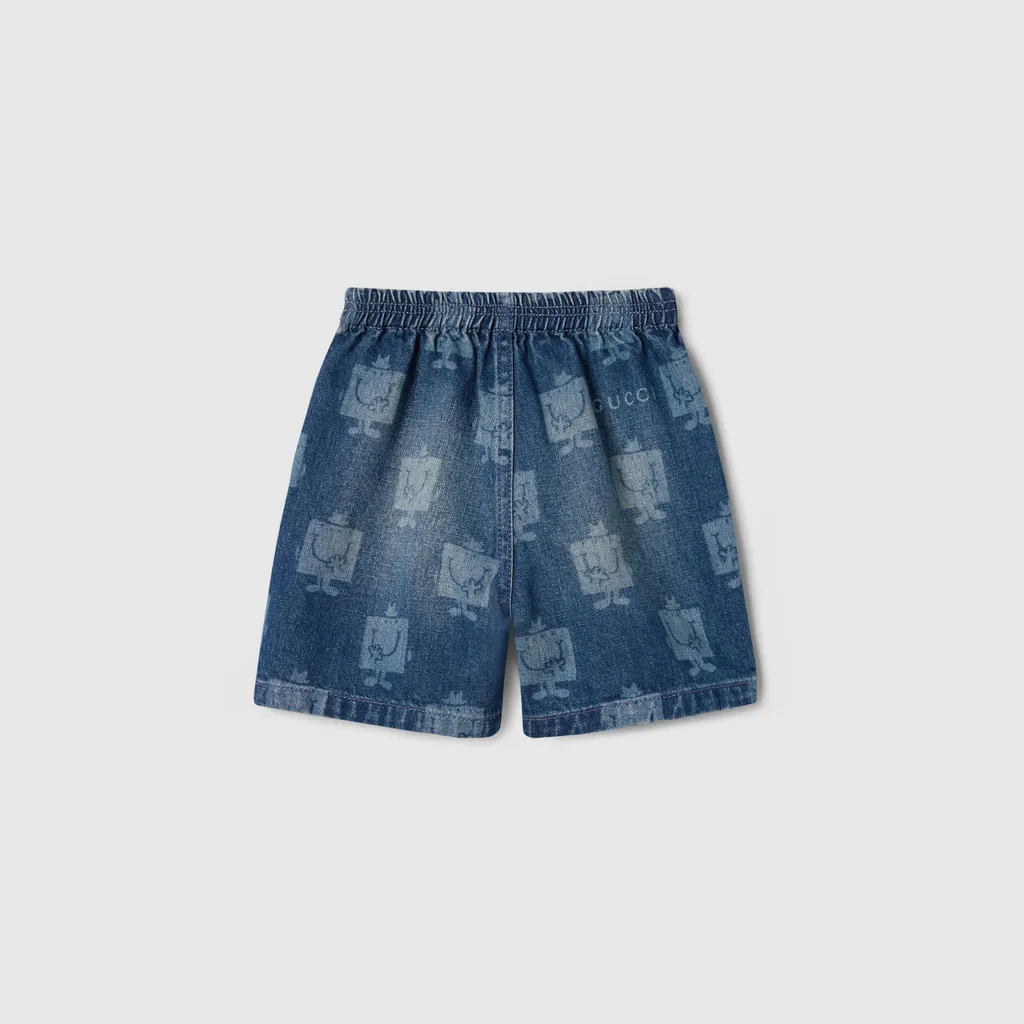 Baby Printed Denim Shorts
