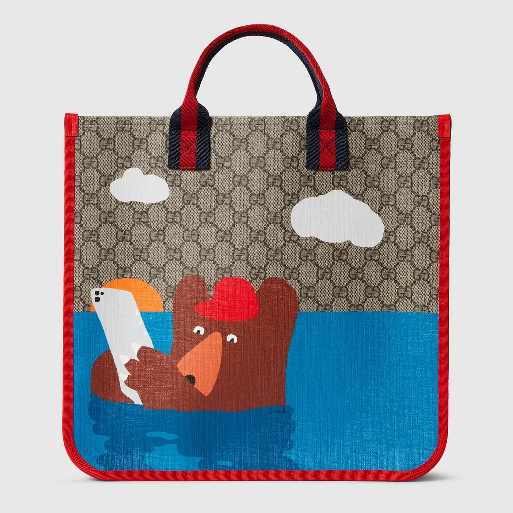 Children's Printed Gg Tote Bag