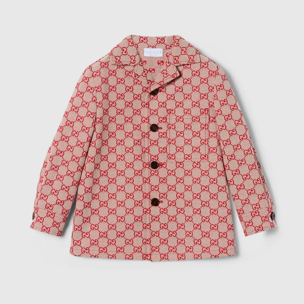 Children's Gg Canvas Jacket