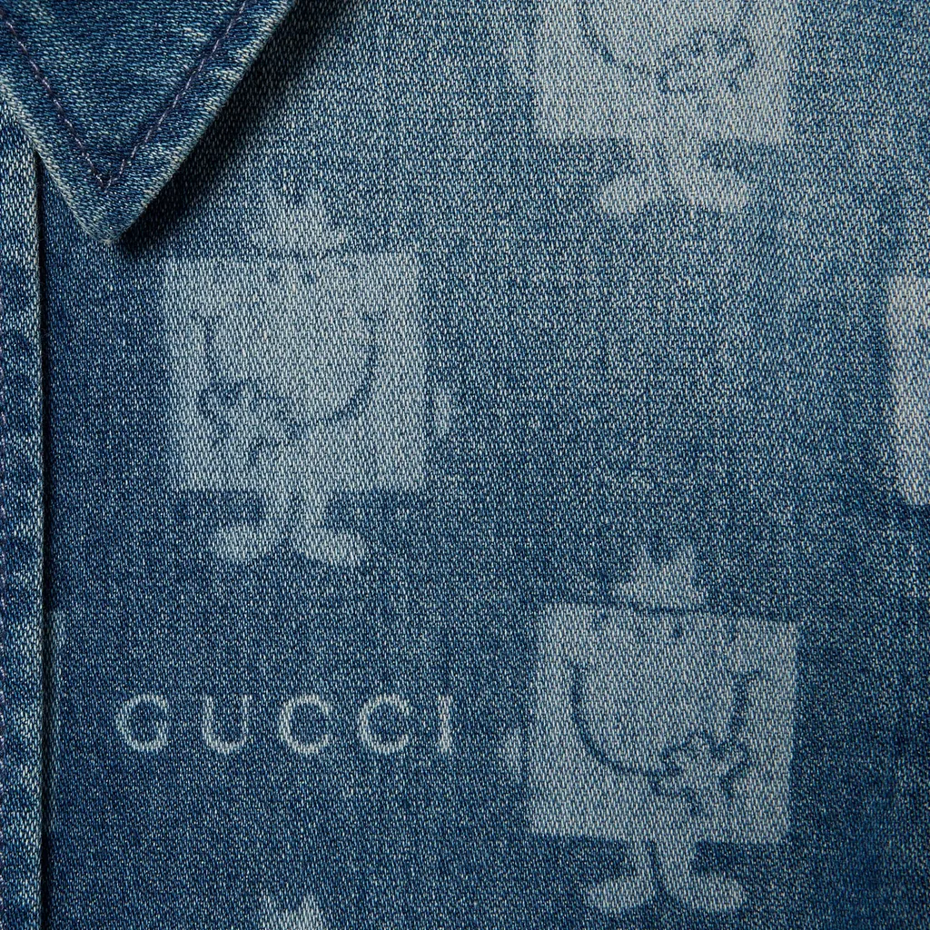 Children's Printed Denim Shirt