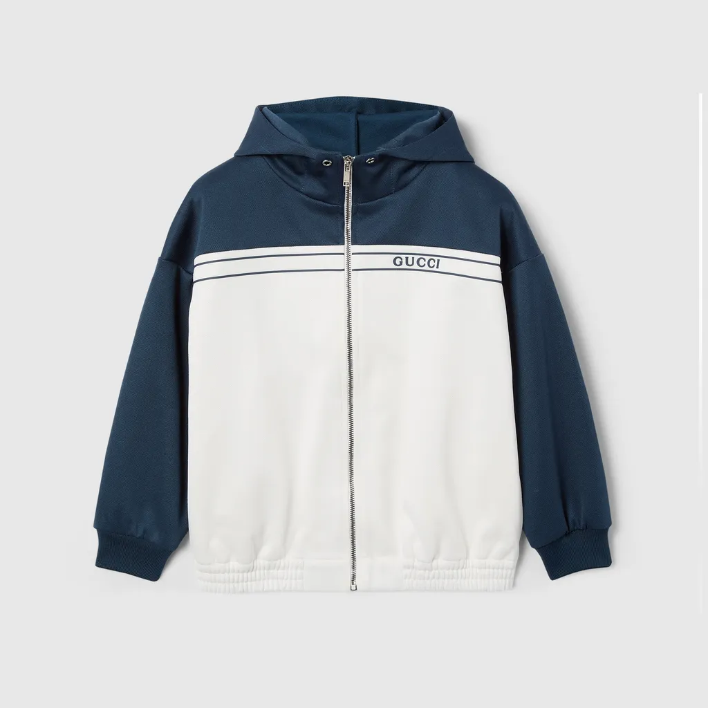 Children's Jersey Hooded Zip Jacket