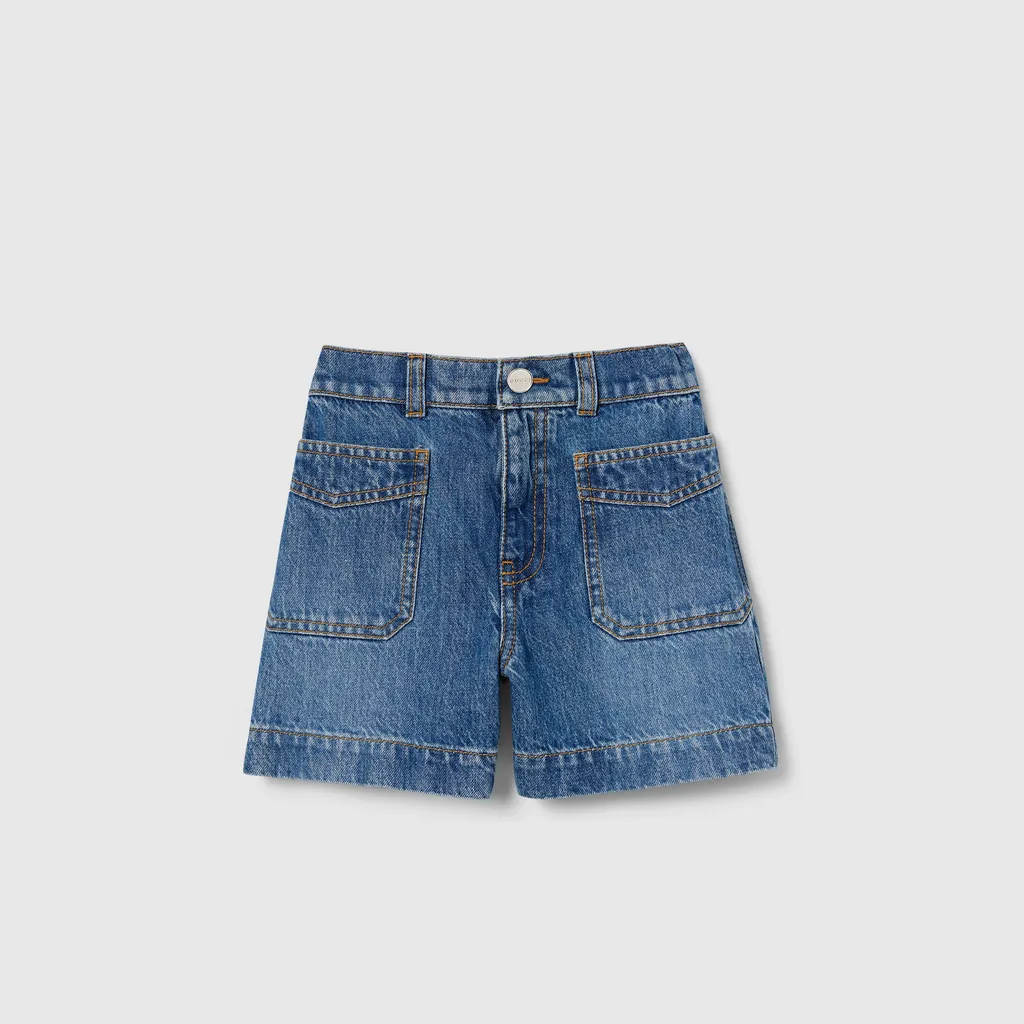 Children's Bleached Denim Shorts