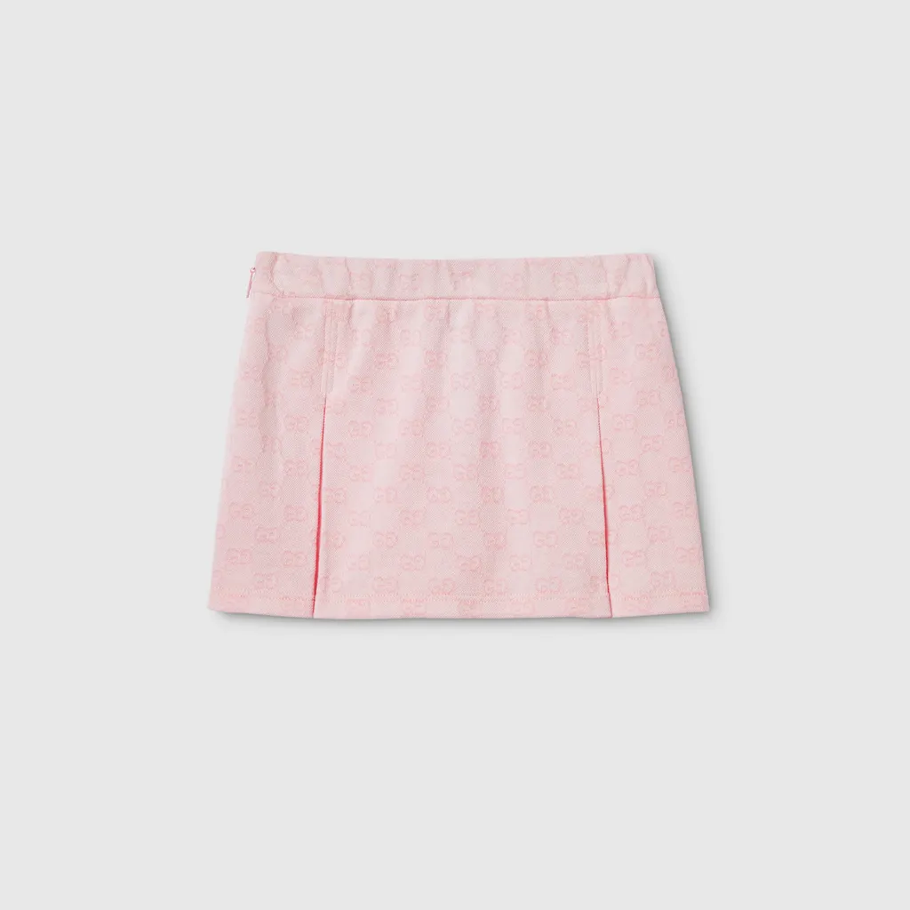 Children's Gg Cotton Mini Skirt