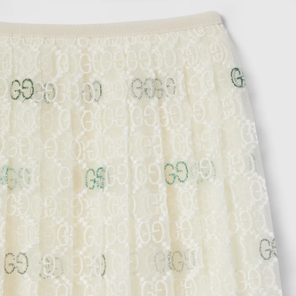 Children's Embroidered Gg Tulle Skirt