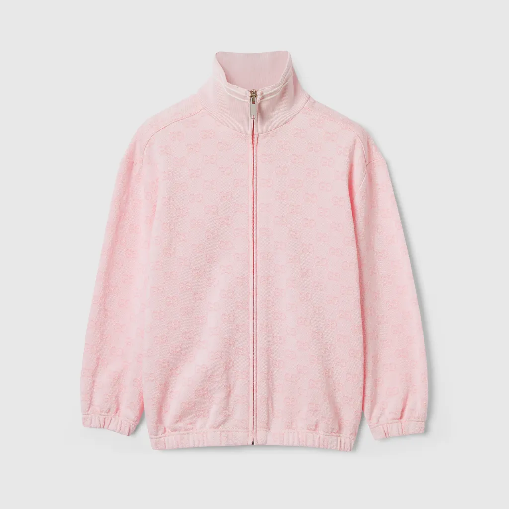 Children's Gg Cotton Zip Jacket