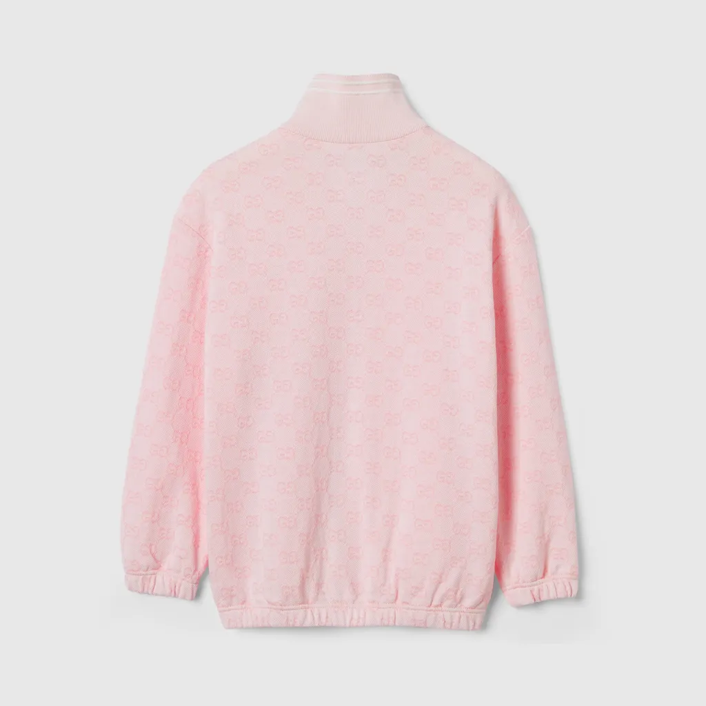 Children's Gg Cotton Zip Jacket
