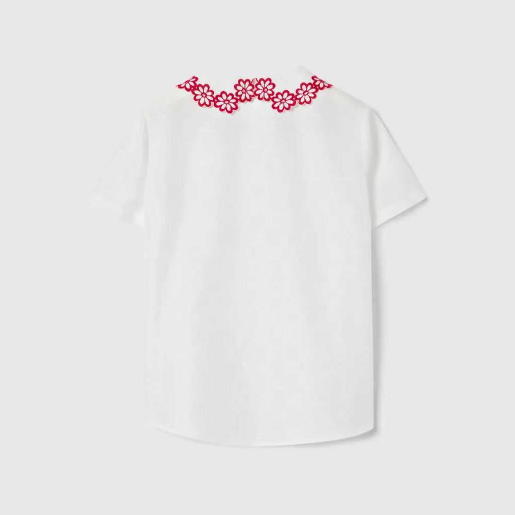Children's Gg Cotton Jacquard Shirt