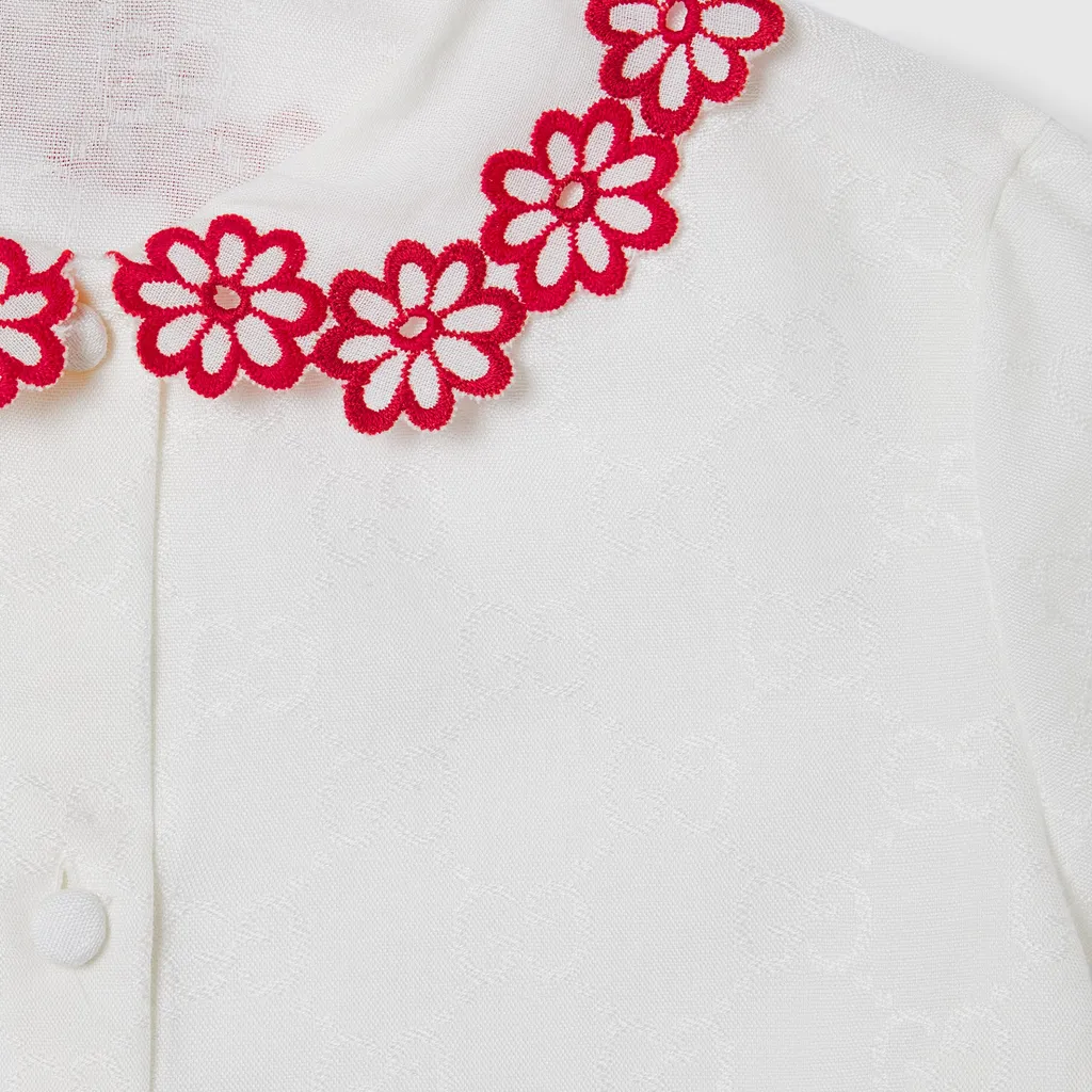 Children's Gg Cotton Jacquard Shirt