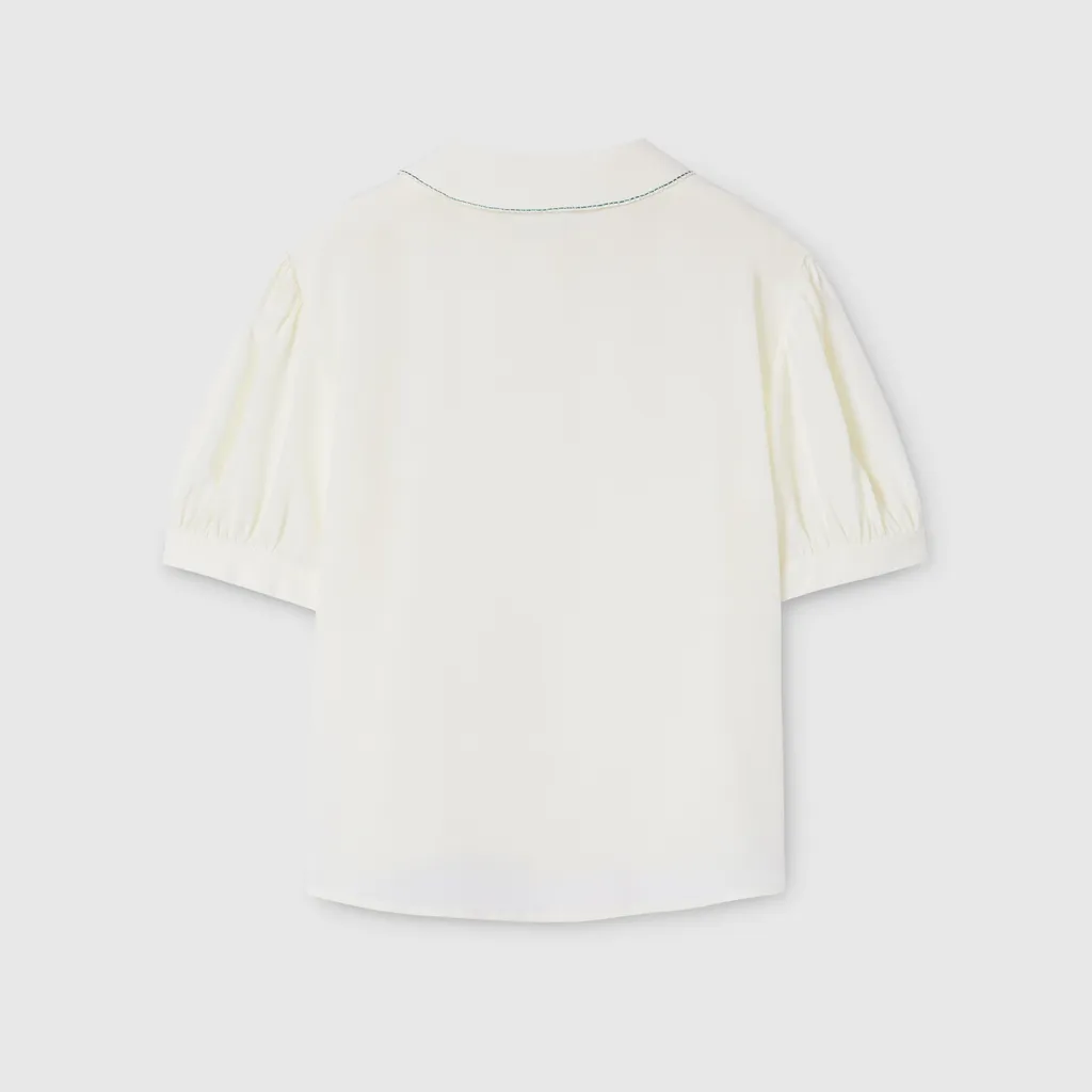 Children's Embroidered Silk Shirt