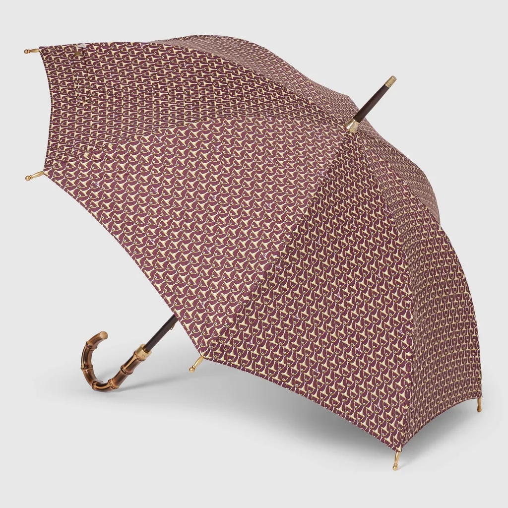 Horsebit Print Nylon Umbrella