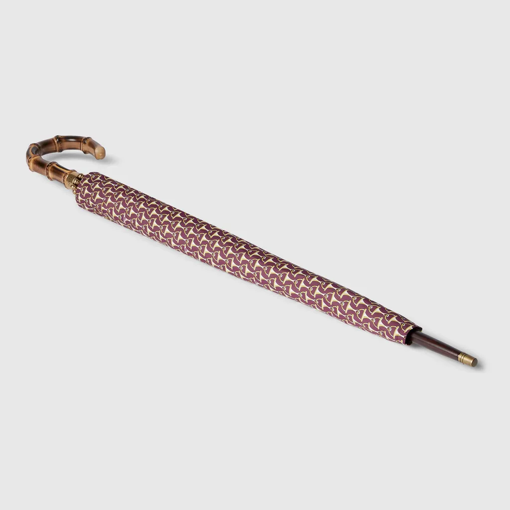 Horsebit Print Nylon Umbrella
