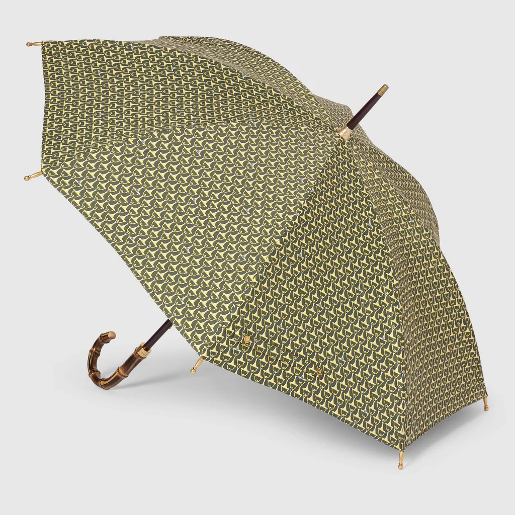Horsebit Print Nylon Umbrella