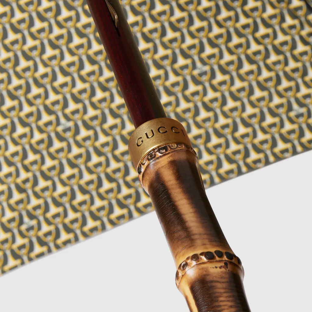 Horsebit Print Nylon Umbrella